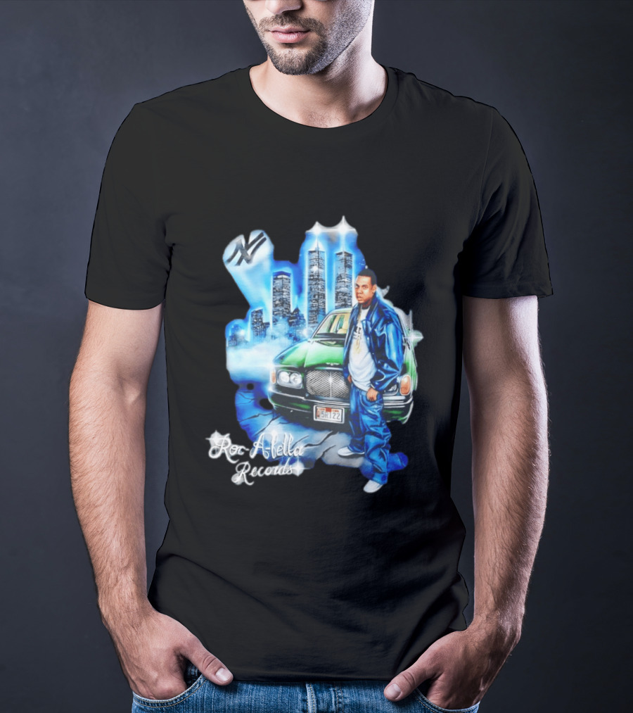Roc A Fella Records Jay Z Bentley Twin Towers T-Shirt