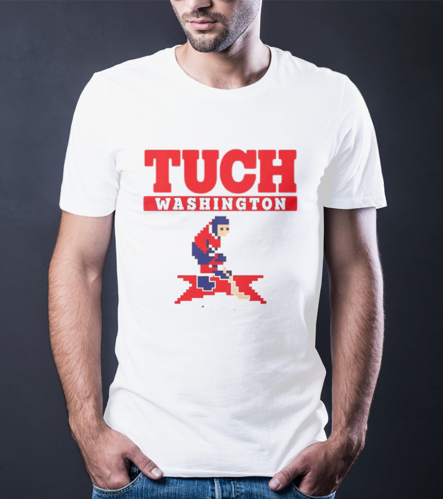 Tuch Washington 89 RW Retro Hockey Pixel T-Shirt