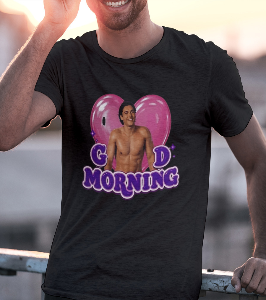 Garrett Graham Good Morning Off Campus Briar U Pink Heart T-Shirt