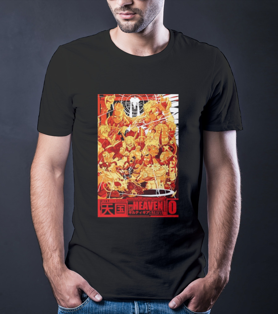 Guilty Gear Strive Characters Sol Badkai Ky Kiske May Ramlethal Heaven 10 Japanese T-Shirt