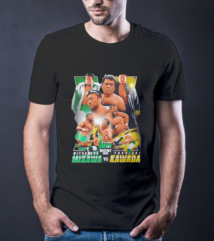 NOAH Destiny 2005 Mitsuharu Misawa Vs Toshiaki Kawada Wrestling Legends Match T-Shirt