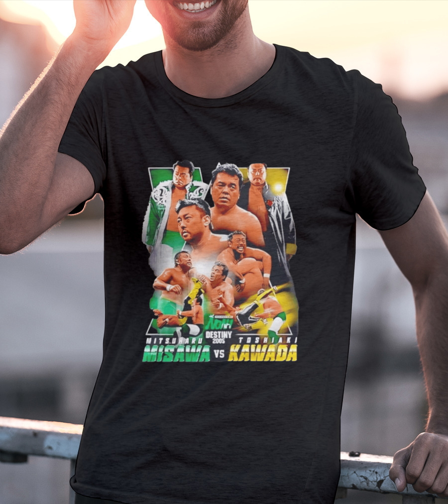 NOAH Destiny 2005 Mitsuharu Misawa Vs Toshiaki Kawada Wrestling Legends Match T-Shirt