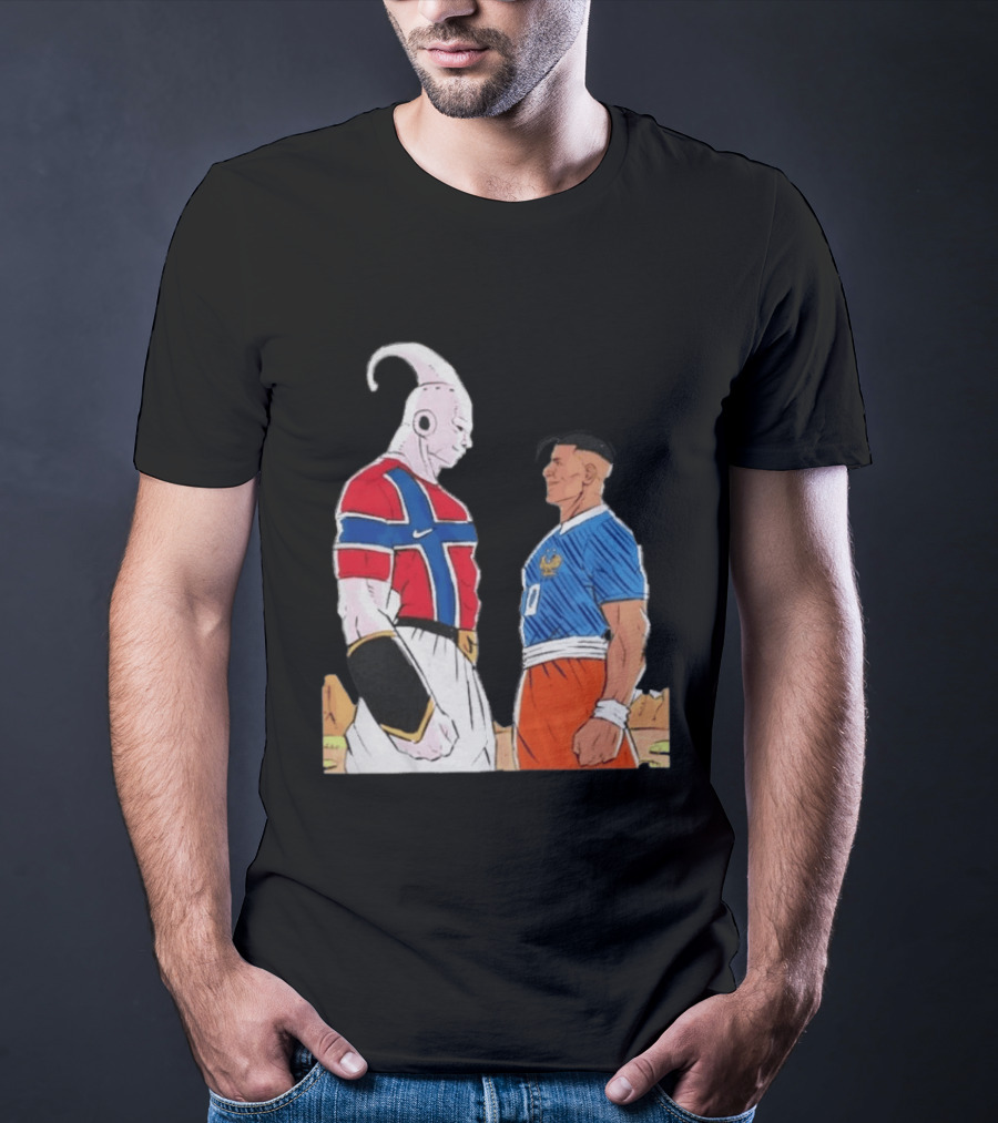 Norway Haaland Versus Mbappe France Dragon Ball Z T-Shirt