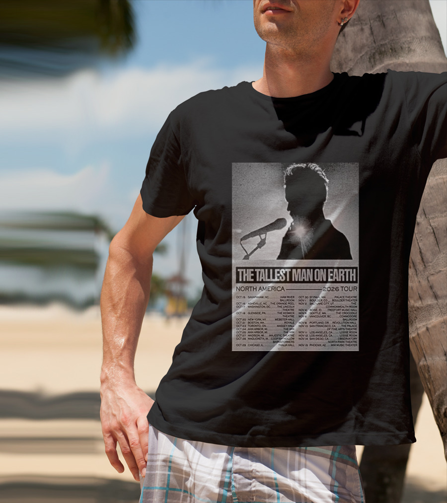 The Tallest Man On Earth North America 2026 Tour Dates T-Shirt