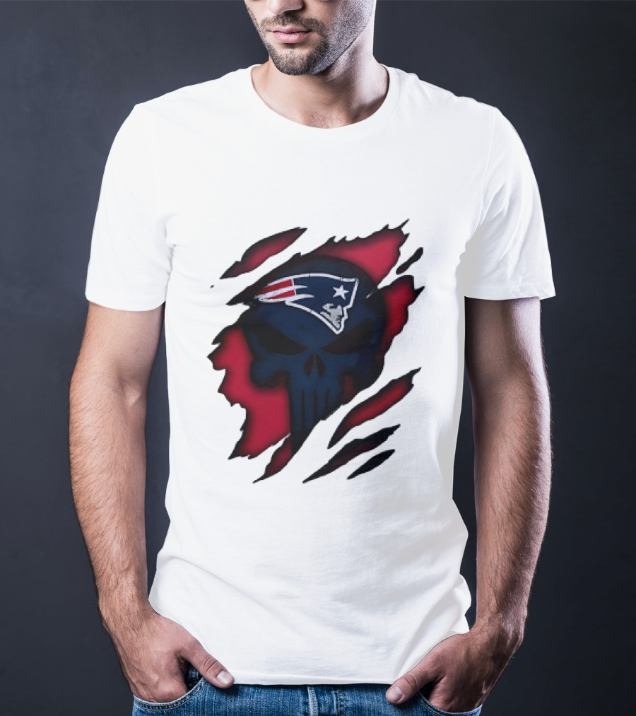 Patriots Skull Rip T-Shirt