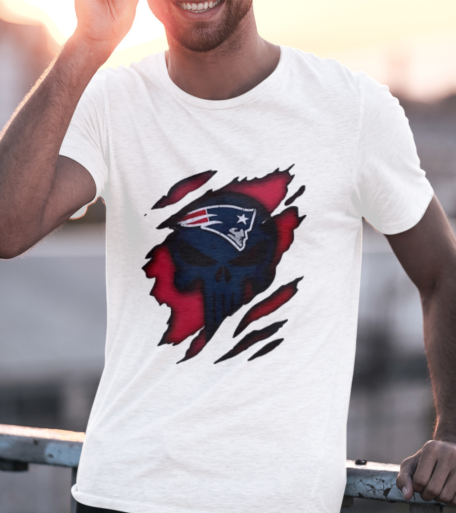 Patriots Skull Rip T-Shirt