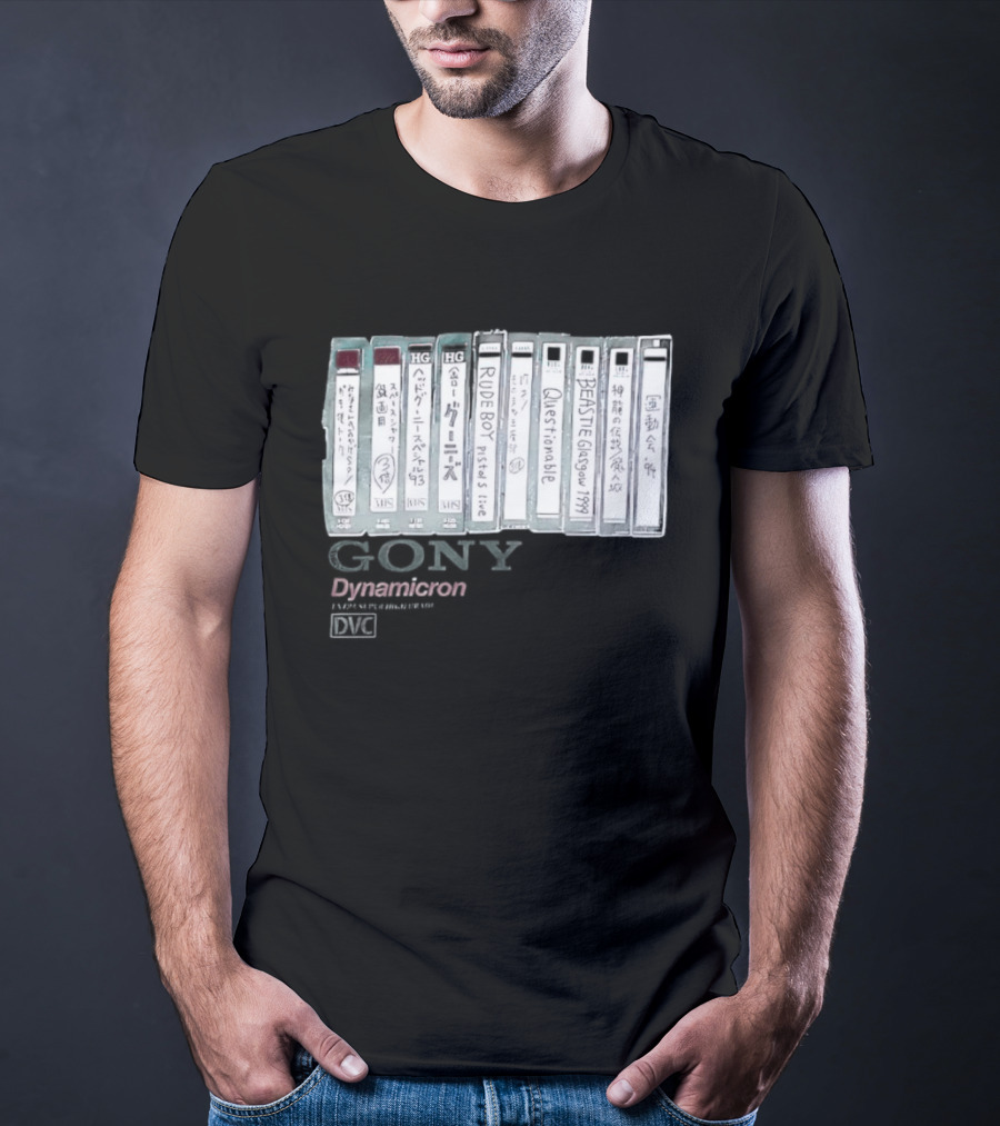 BEASTIE Glasgow 1999 Gony Dynamicron VHS Collection T-Shirt