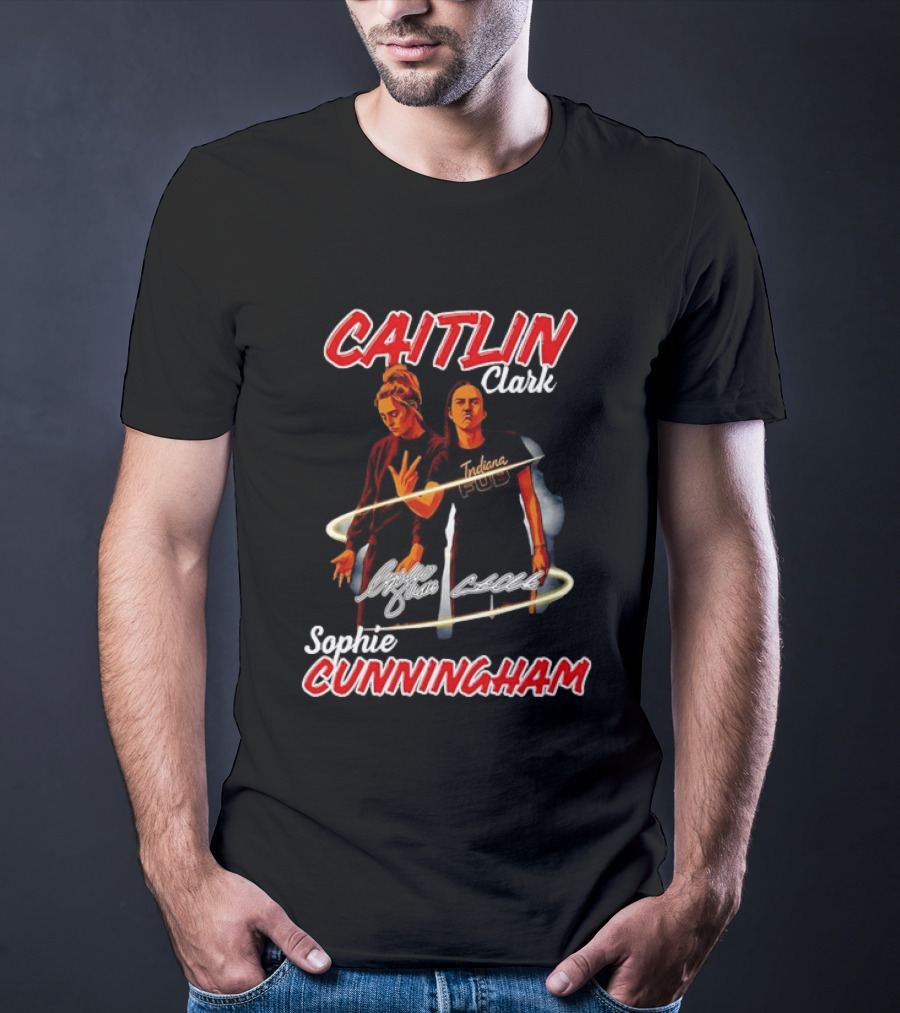 Caitlin Clark Sophie Cunningham Indiana Fever PUD T-Shirt