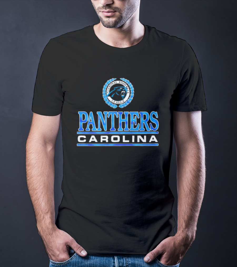 Carolina Panthers Blue Emblem Crest T-Shirt