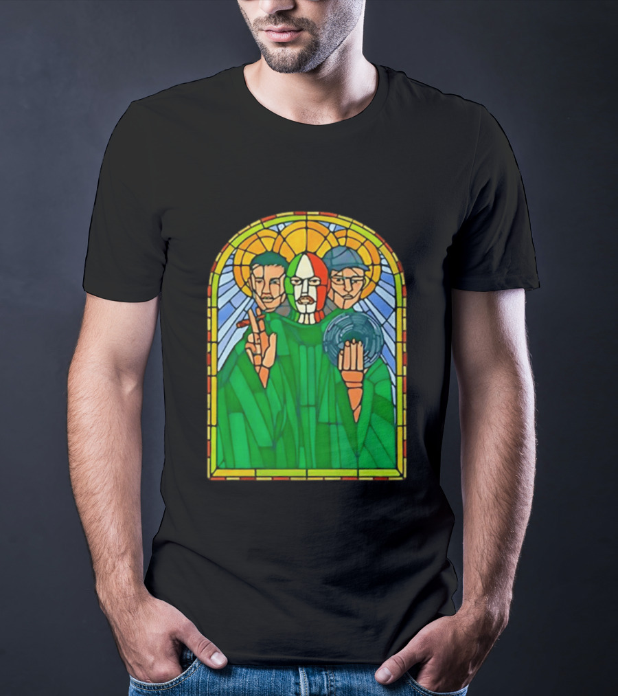Conor McGregor Khabib Nurmagomedov Dustin Poirier MMA Ultimate Fighting Stained Glass T-Shirt