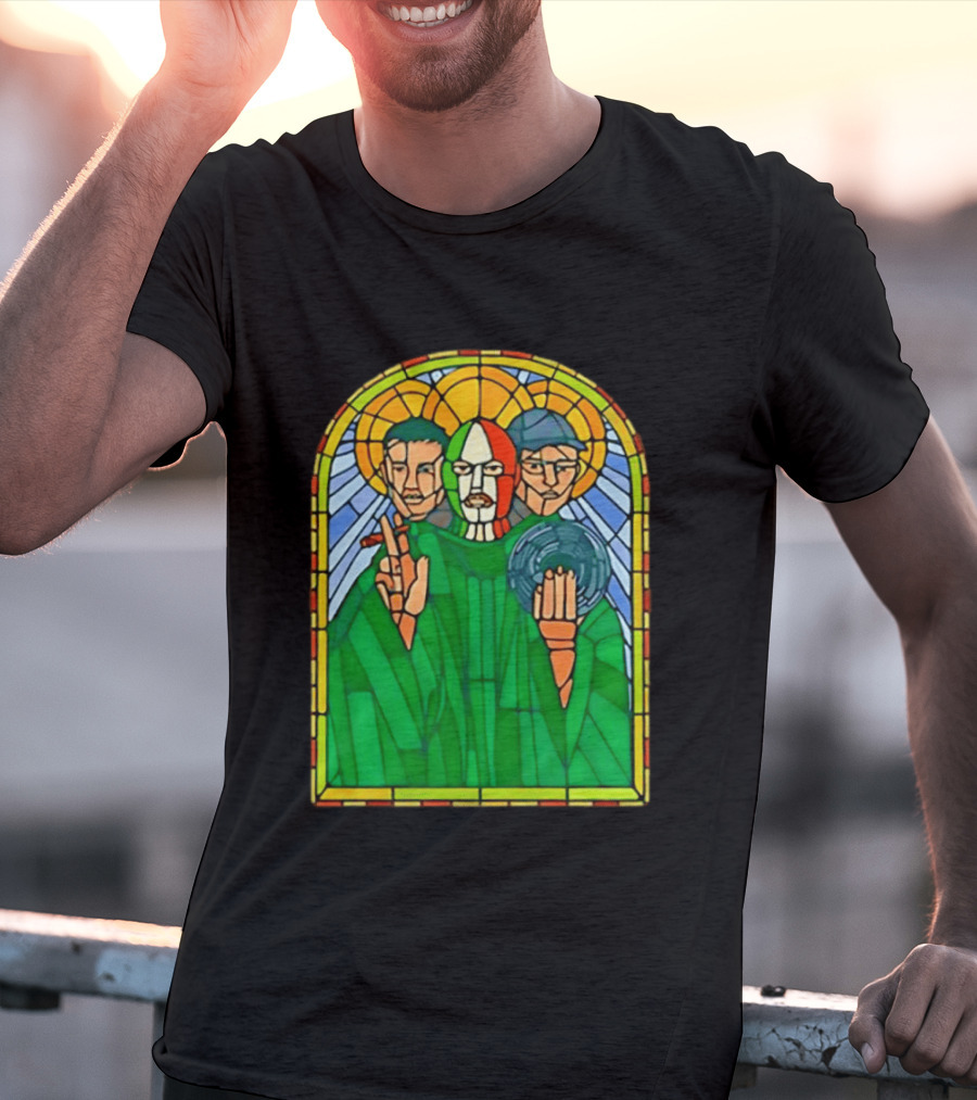 Conor McGregor Khabib Nurmagomedov Dustin Poirier MMA Ultimate Fighting Stained Glass T-Shirt
