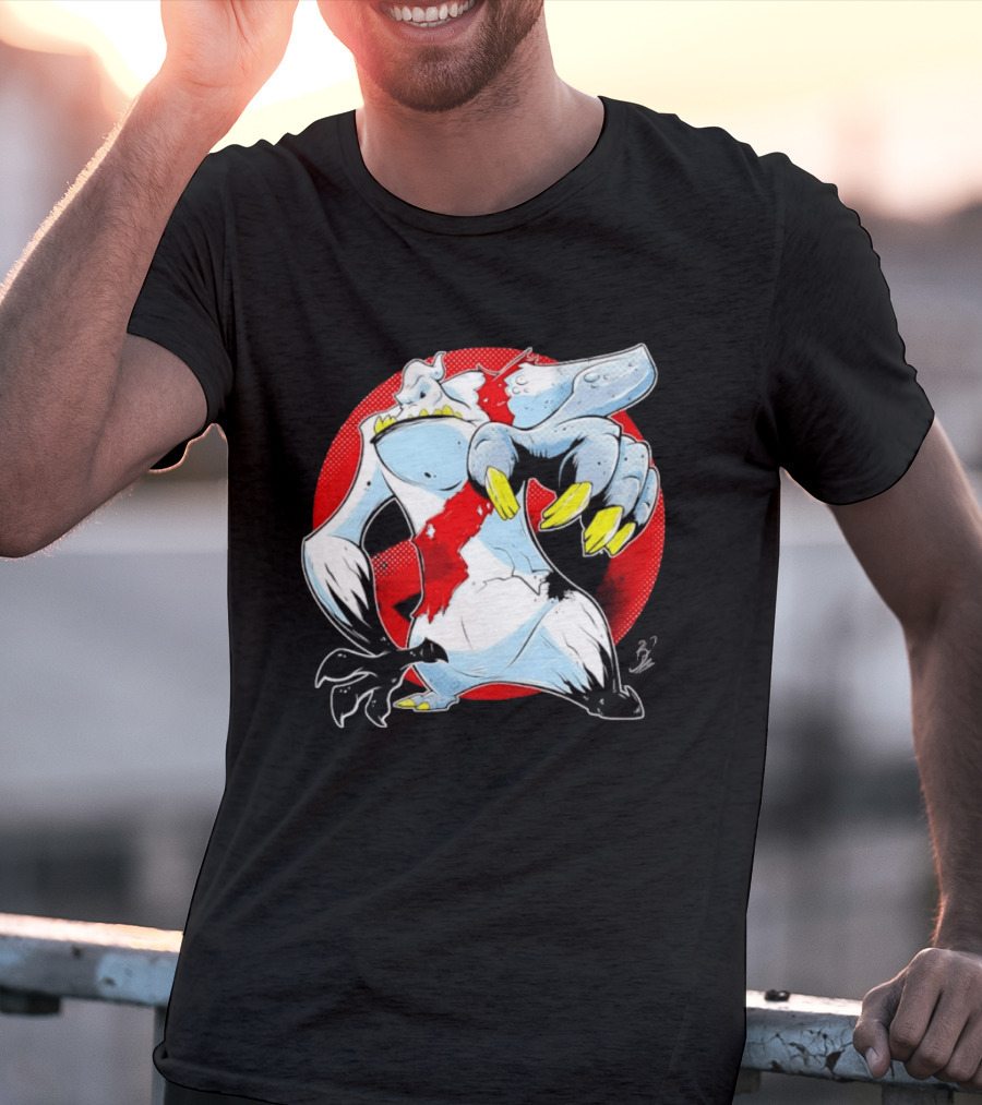 Stay Puft Marshmallow Man Angry Kaiju Ghostbusters Monster Claws T-Shirt