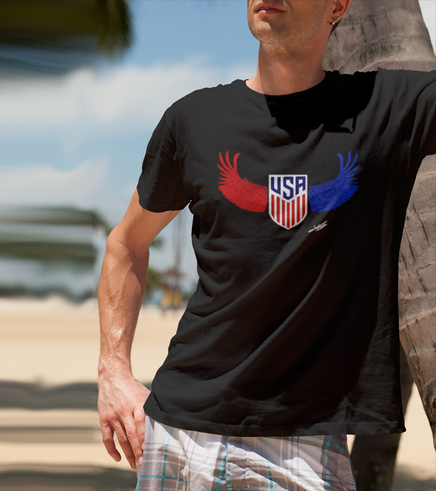 USA Wings Shield United States Men National Team T-Shirt