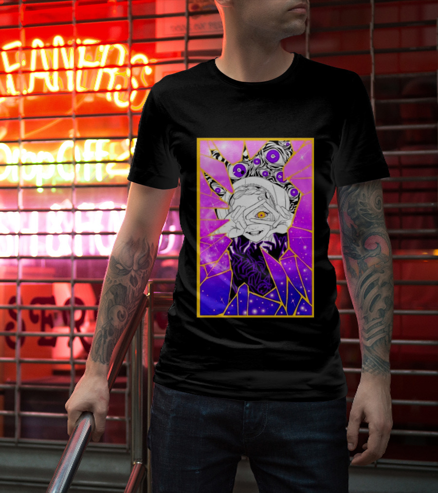 Makima Chainsaw Man Stained Glass Cosmic Galaxy Eyes T-Shirt