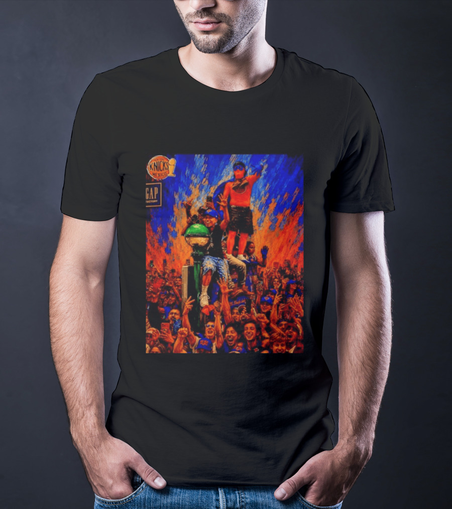 Knicks Fans Celebration New York Subway Graffiti Mexico NBA T-Shirt
