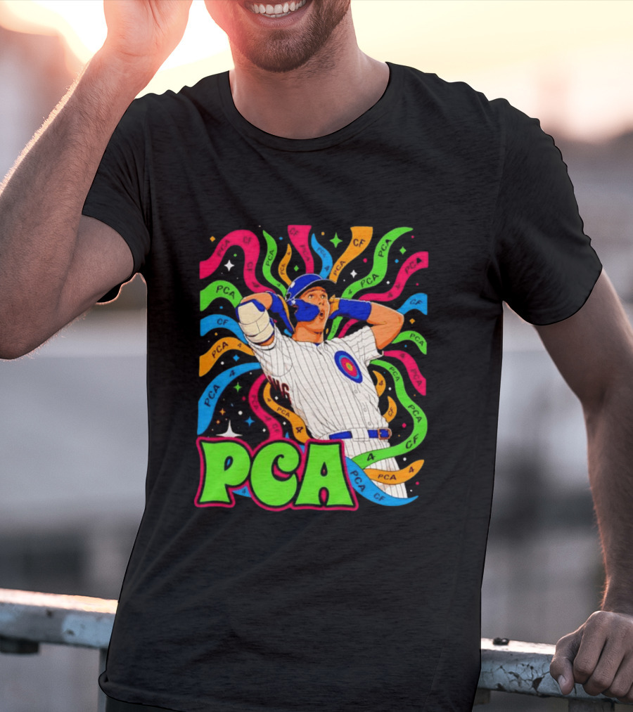 PCA Baseball Player Vibe Retro Style With Cosmic T-Shirt