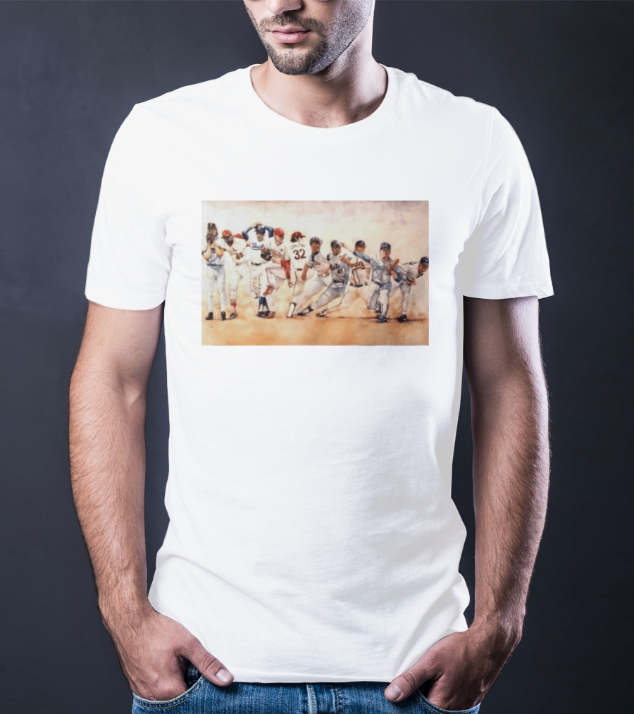 Carlton 32 Philadelphia Baseball Legend MLB Players Painting T-Shirt