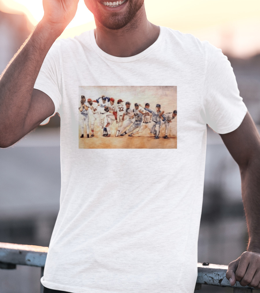 Carlton 32 Philadelphia Baseball Legend MLB Players Painting T-Shirt