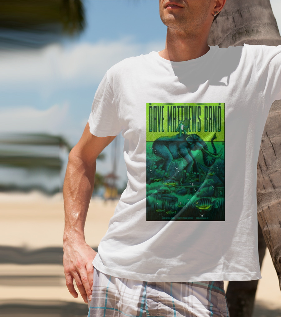 Dave Matthews Band Noblesville IN June 27 2026 Frog Elephant Lillypad Dreamscape T-Shirt