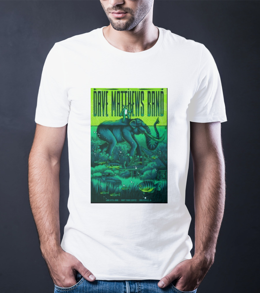 Dave Matthews Band Noblesville IN June 27 2026 Frog Elephant Lillypad Dreamscape T-Shirt