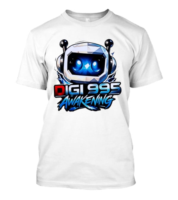 Digi 995 Awakening Robot Gaming Blue Eyes Technology T-Shirt