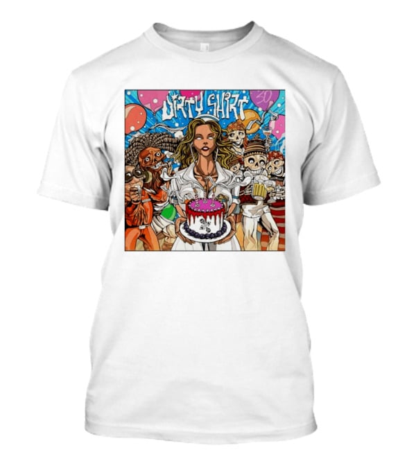 Dirty Dirty Thirty Nurse Birthday Cake Monsters And Aliens Party T-Shirt