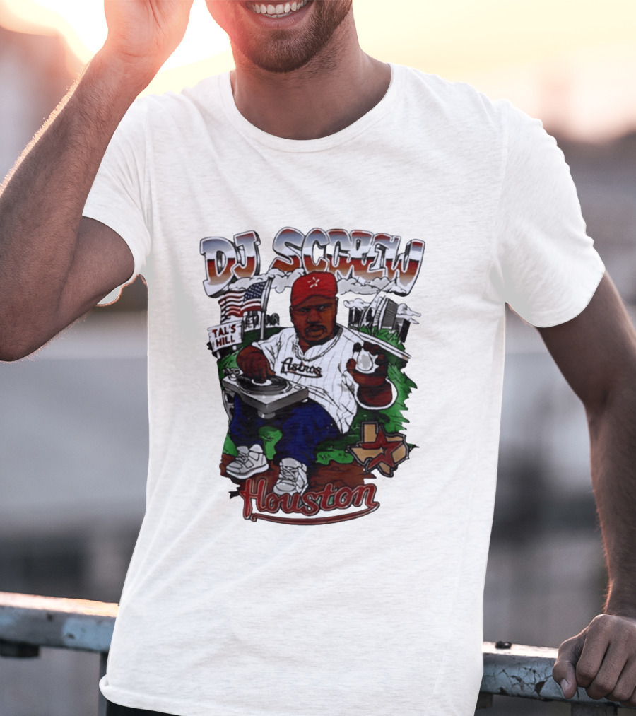 DJ Screw Houston Astros Tal's Hill Baseball DJing T-Shirt