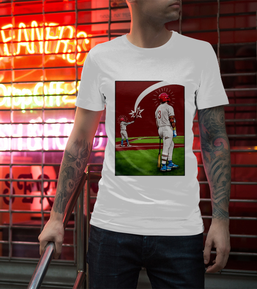 Kyle Schwarber Bryce Harper Philadelphia Phillies MLB Baseball Players T-Shirt