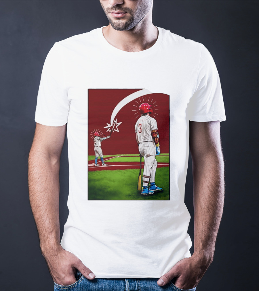 Kyle Schwarber Bryce Harper Philadelphia Phillies MLB Baseball Players T-Shirt
