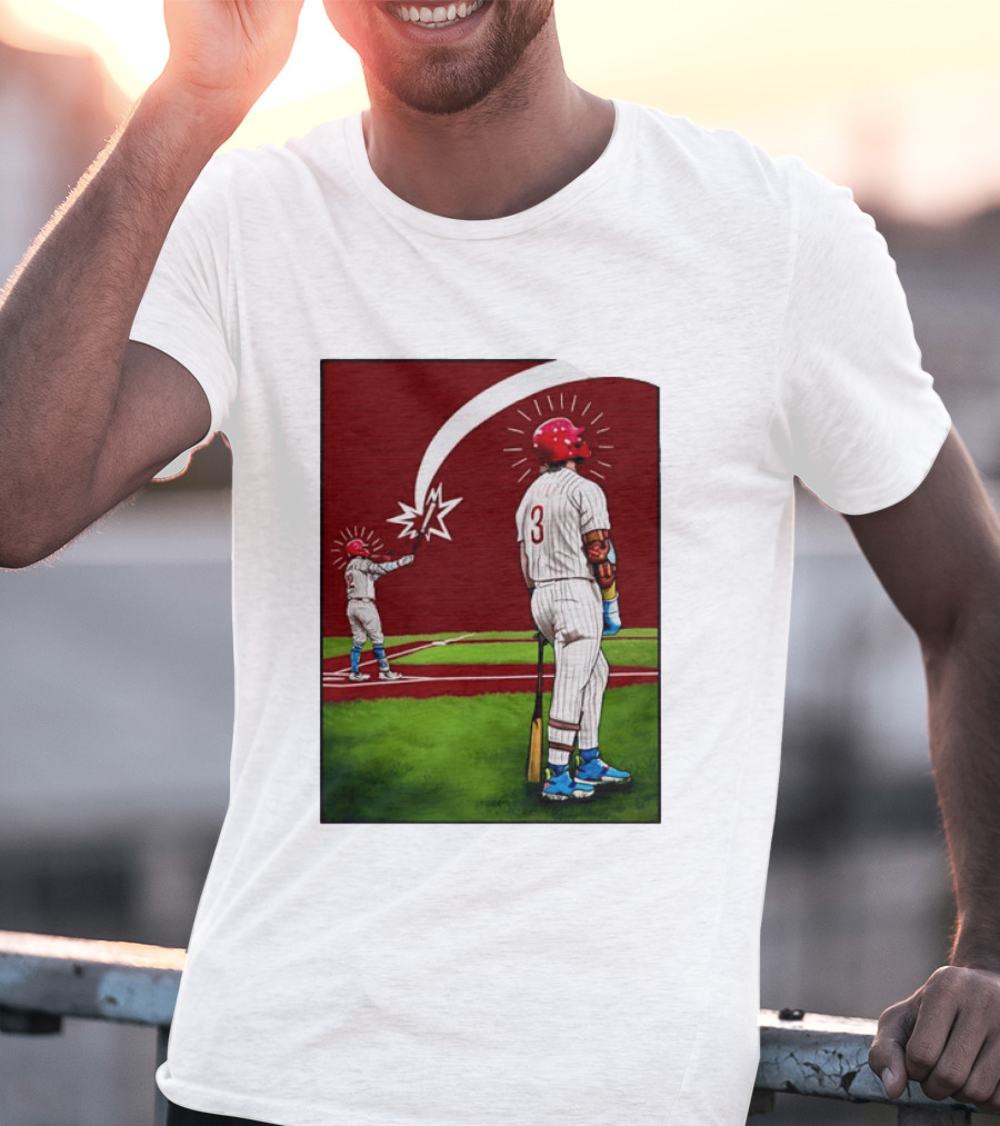 Kyle Schwarber Bryce Harper Philadelphia Phillies MLB Baseball Players T-Shirt