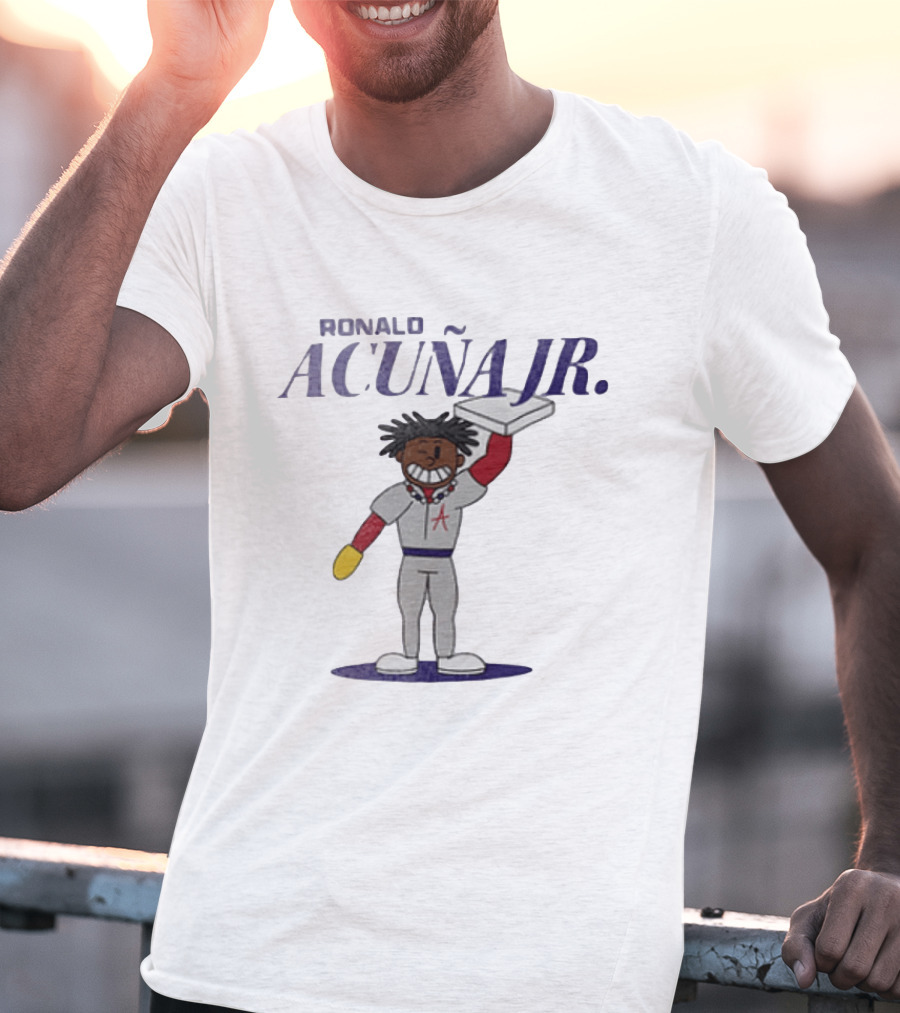 Ronald Acuna Jr Atlanta Braves Cartoon Character Summer Collection T-Shirt