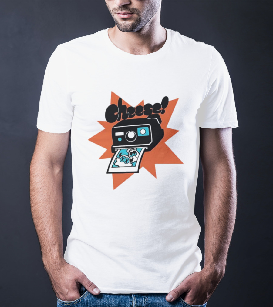 Skid And Pump Cheese Polaroid Spooky Month Camera T-Shirt