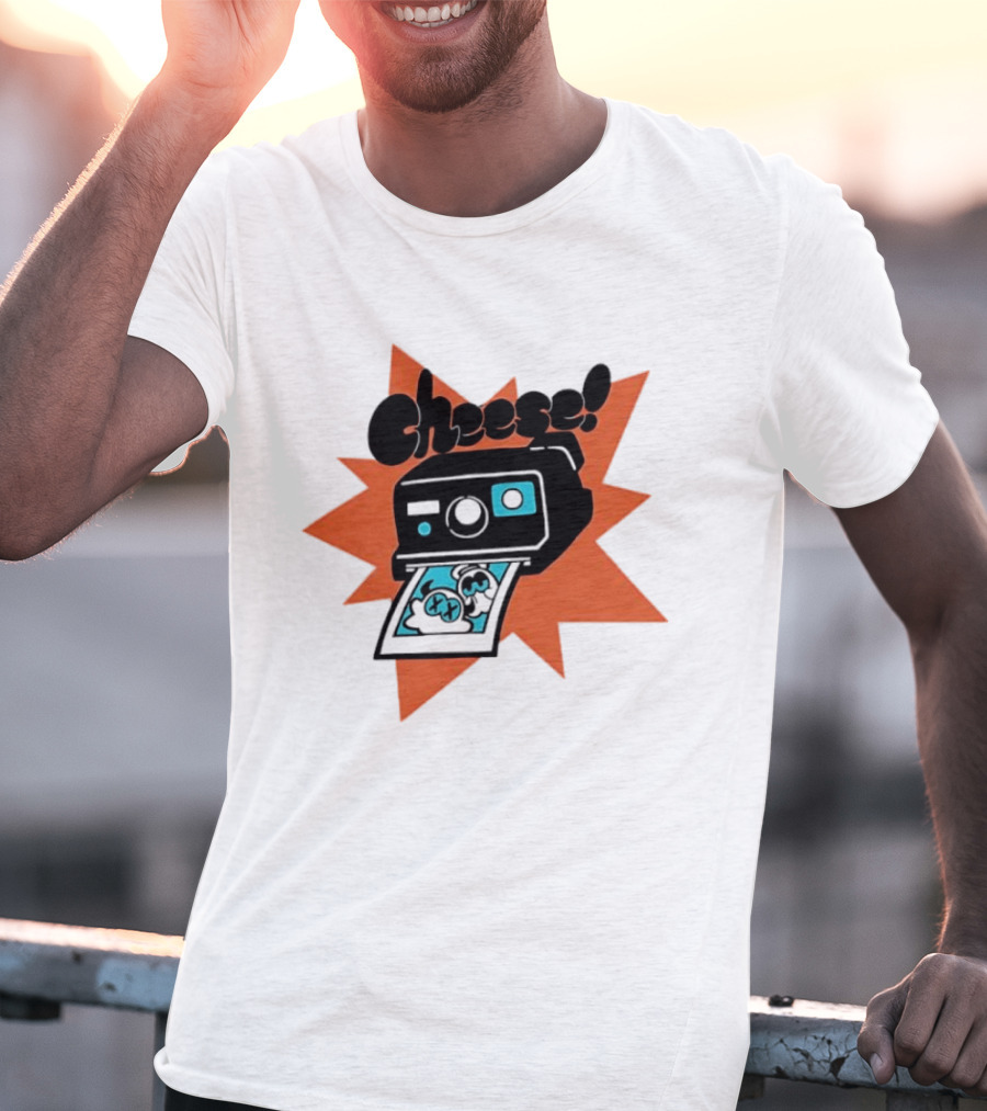 Skid And Pump Cheese Polaroid Spooky Month Camera T-Shirt