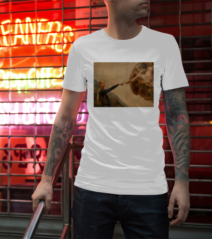 Creation Of Adam Indiana Fever Basketball Player T-Shirt