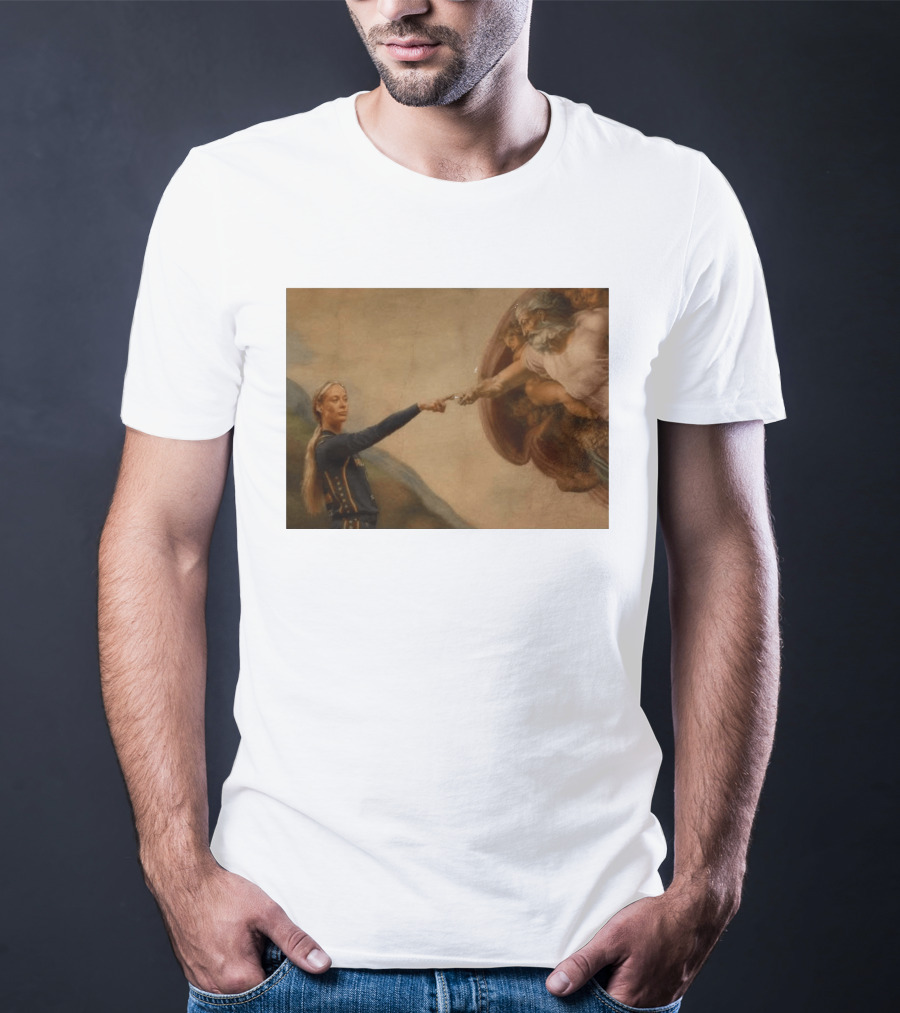 Creation Of Adam Indiana Fever Basketball Player T-Shirt