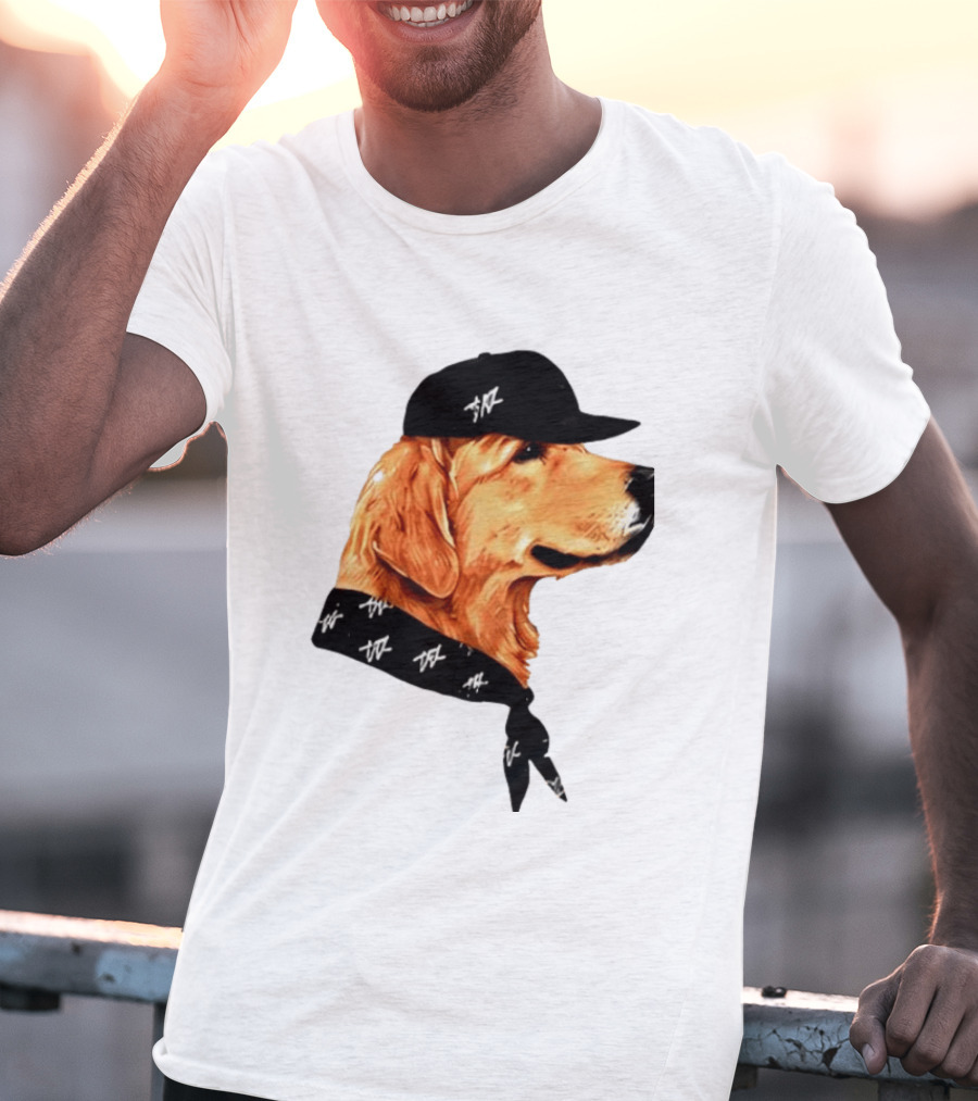Ashton Kutcher Good Boy Dog Cap Bandana T-Shirt