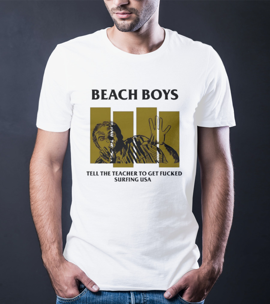 Beach Boys Tell The Teacher To Get Fucked Surfing USA Vintage Comic T-Shirt