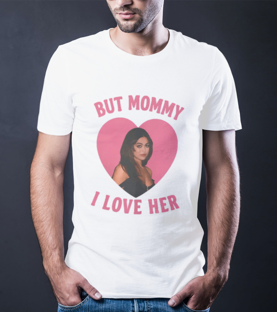 But Mommy I Love Her Pink Heart Design With Mika Abdalla Image T-Shirt