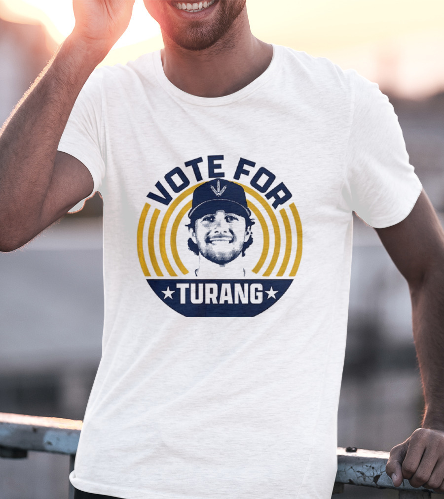 Vote For Brice Turang Milwaukee Brewers Baseball MLB Player T-Shirt