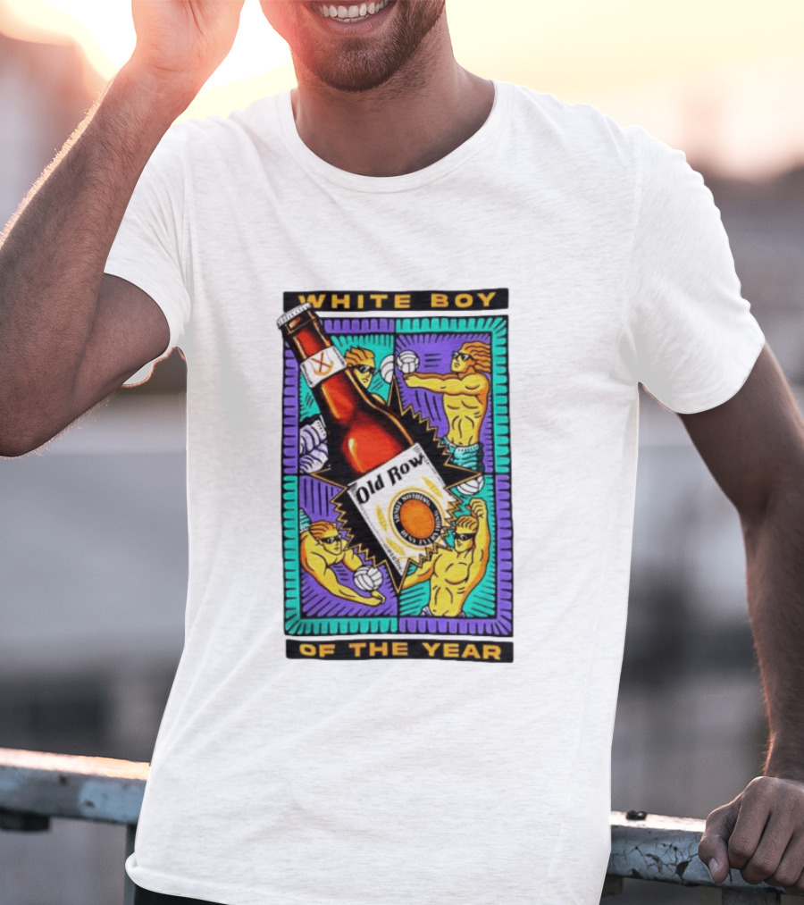 White Boy Of The Year Old Row Admit Nothing Deny Everything Volleyball T-Shirt