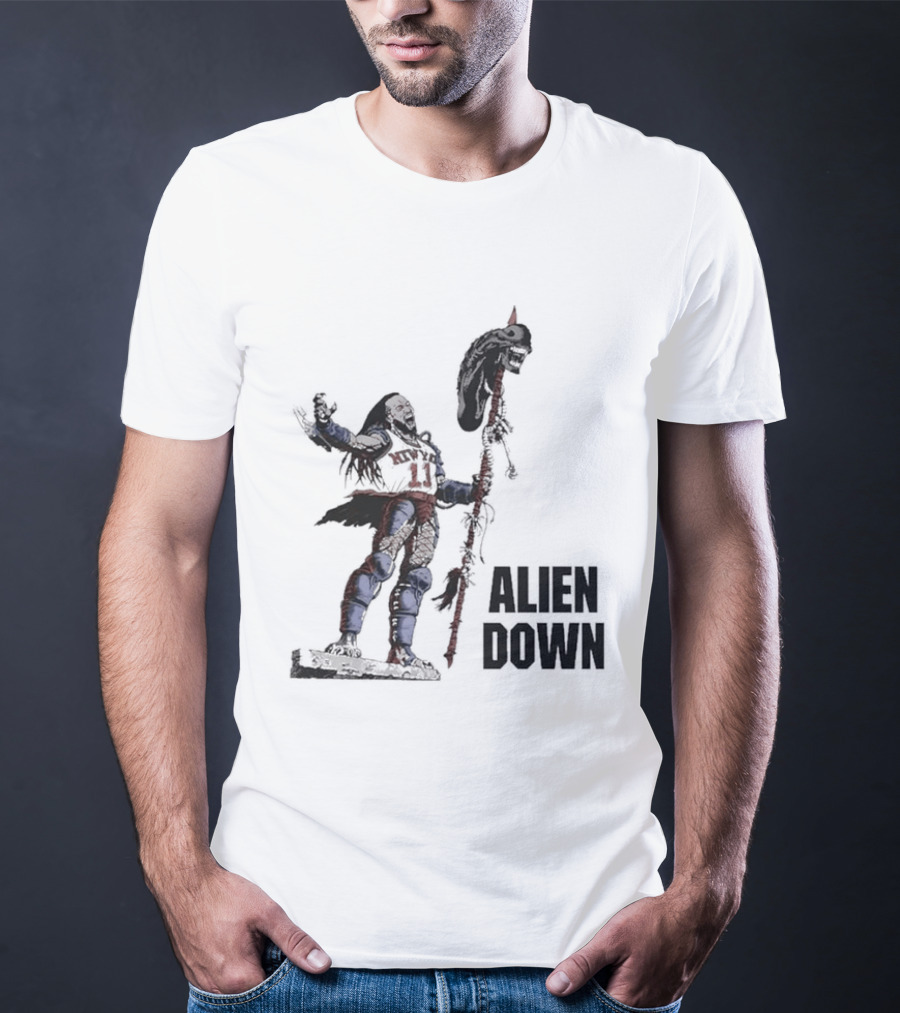 Jalen Brunson Alien Down Knicks Beat Spurs T-Shirt