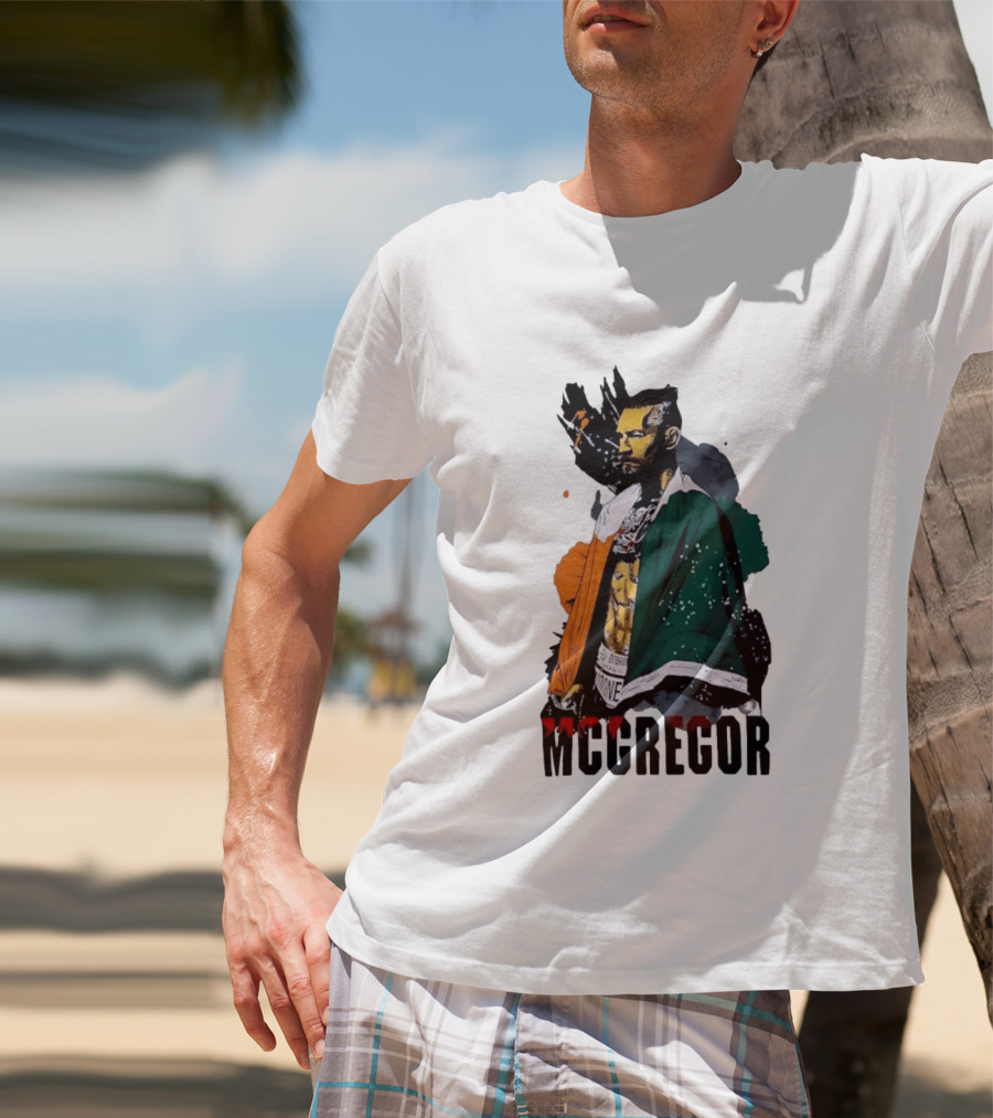 McGregor Irish Flag Warrior In The Cage T-Shirt