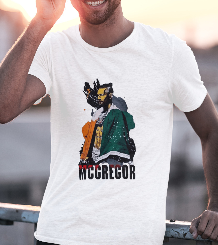 McGregor Irish Flag Warrior In The Cage T-Shirt