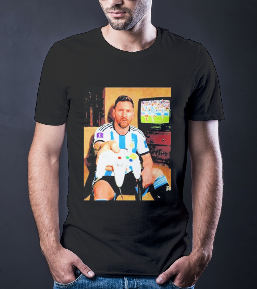 Argentina National Team Icon Lionel Messi Gaming Experience T-Shirt