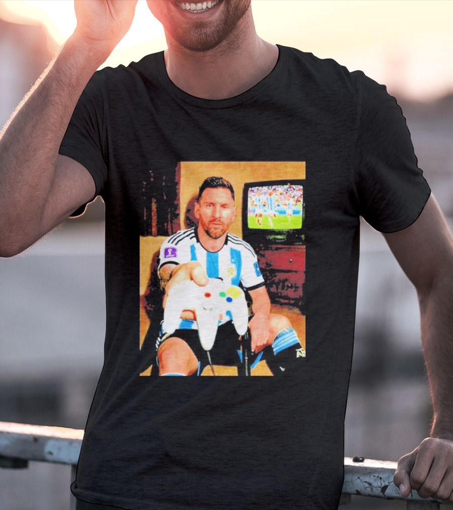 Argentina National Team Icon Lionel Messi Gaming Experience T-Shirt