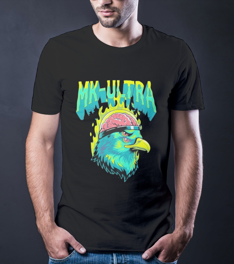 MK Ultra Eagle Brain Helmet T-Shirt
