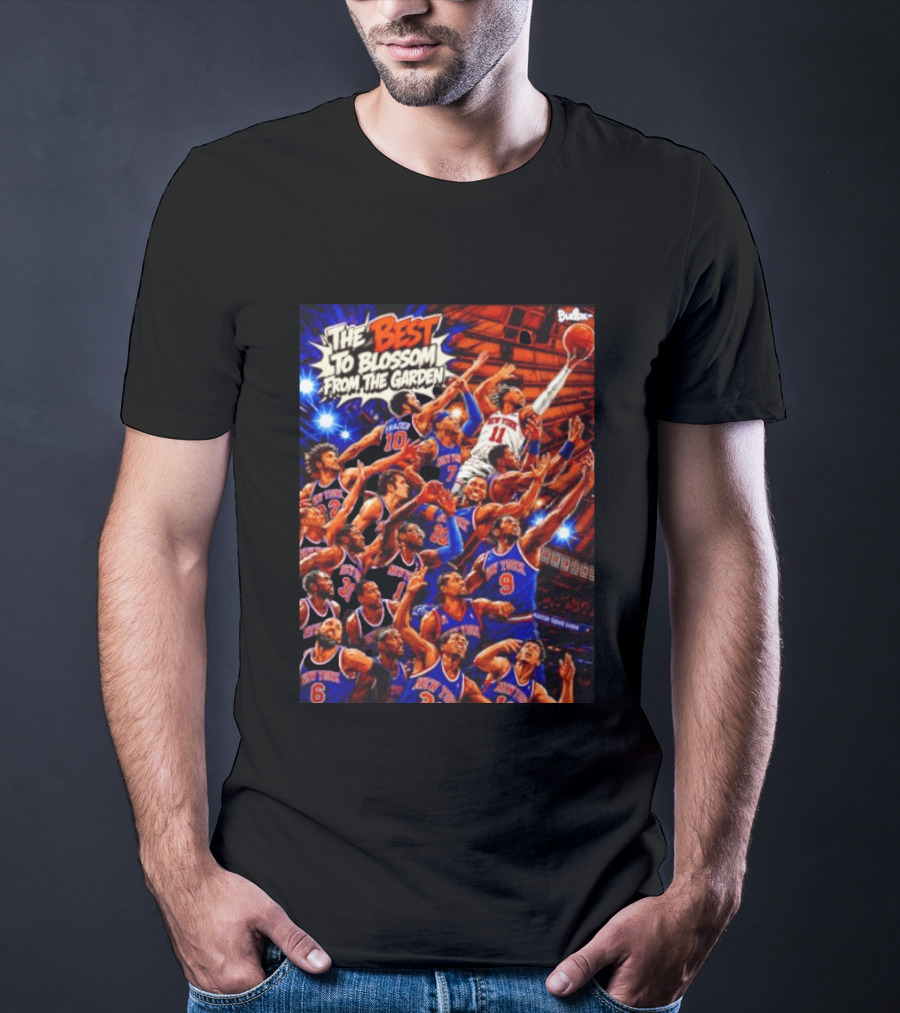 New York Knicks The Best To Blossom From The Garden Walt Frazier Carmelo Anthony Jalen Brunson T-Shirt