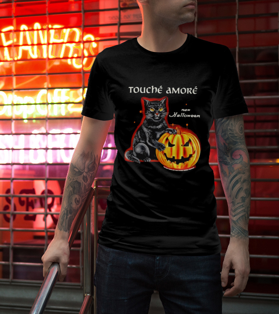 Touche Amore Black Cat Jack O Lantern New Halloween You Keep Finding New Ways T-Shirt