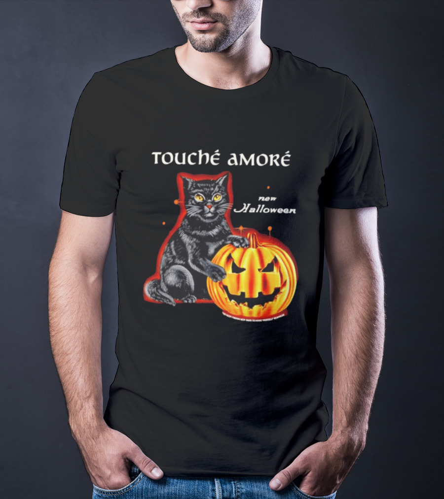 Touche Amore Black Cat Jack O Lantern New Halloween You Keep Finding New Ways T-Shirt