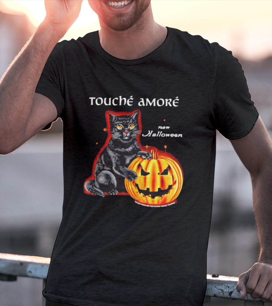 Touche Amore Black Cat Jack O Lantern New Halloween You Keep Finding New Ways T-Shirt